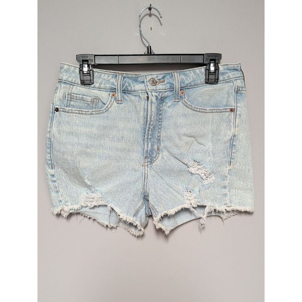 Old Navy Light Blue Distressed Denim Shorts